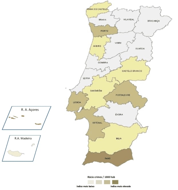 Изображение 10. Общий уровень преступности в Португалии