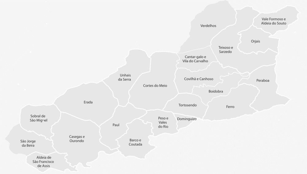 Изображение 1. Районы Ковильи