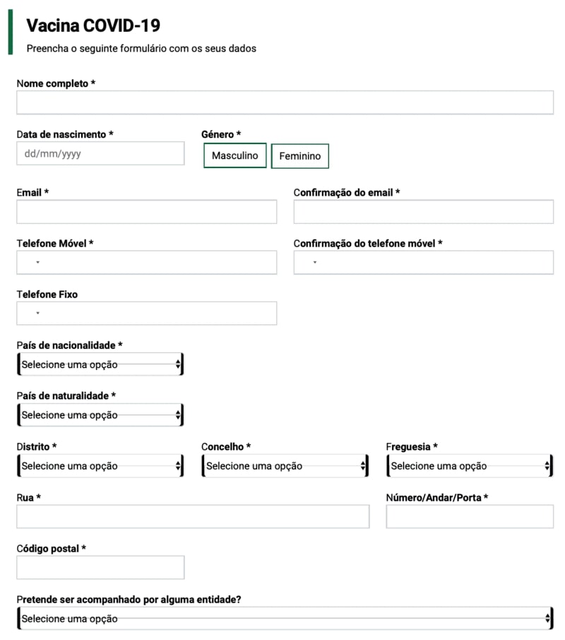 Изображение 6. Заполнение онлайн запроса на прохождение полного курса вакцинации от коронавирусной инфекции Covid-19 для иностранных граждан