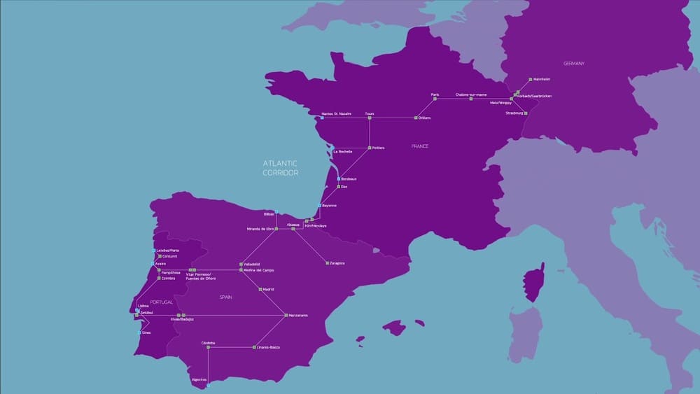 Изображение 1. Атлантический железнодорожный коридор