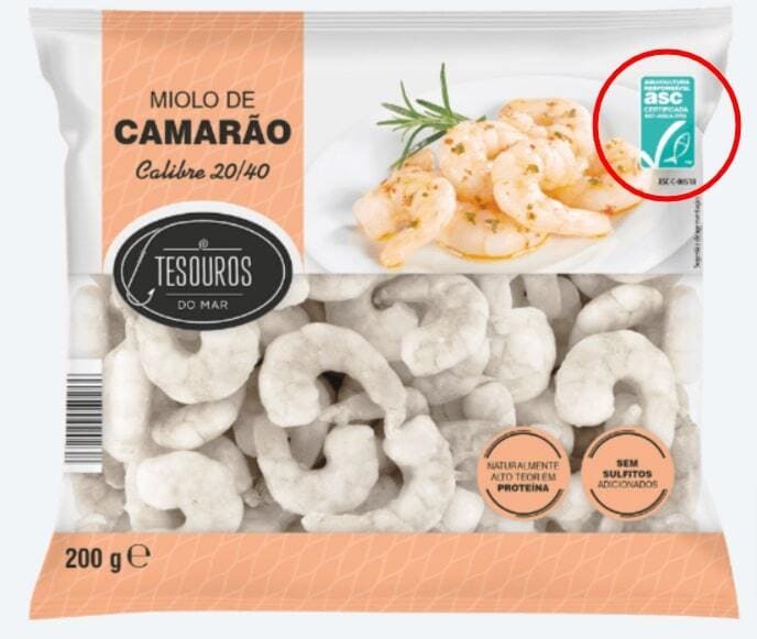 Изображение: знак качества ASC на упаковке.