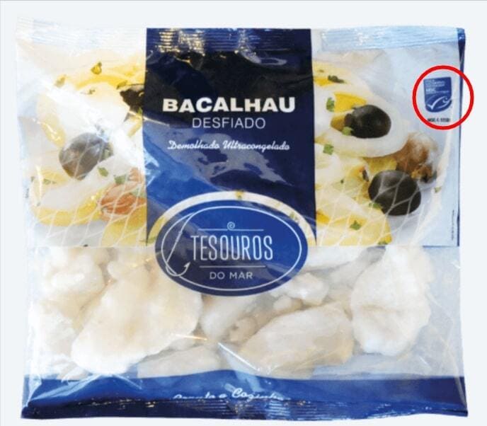 Изображение: знак качества MSC на упаковке.